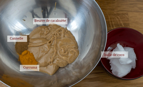 ingrédients pour bonbon glacés cacahuètes